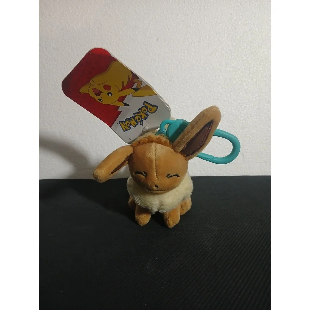 Pokémon Eevee Plush Toy Backpack Clip On Keychain Jazwares New With Tag